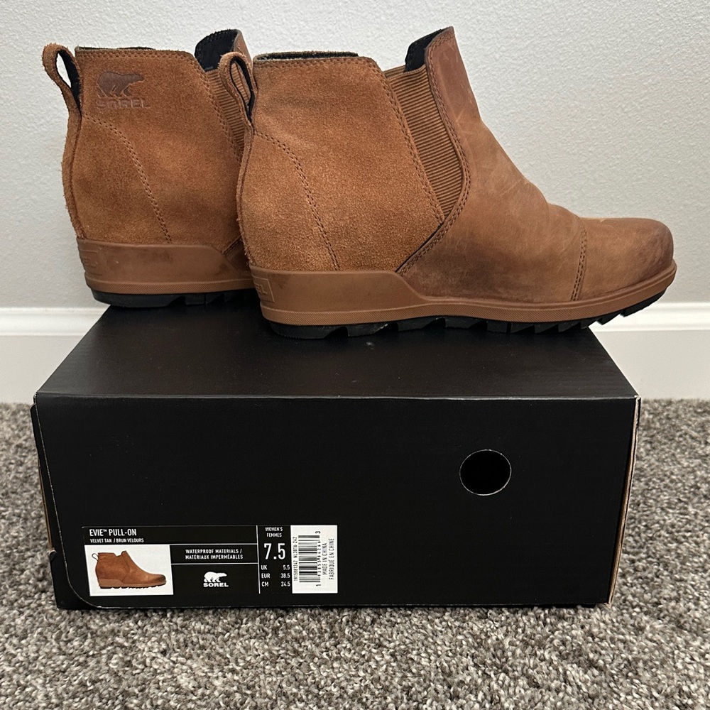 Sorel Evie Pull-On 7.5 Velvet Tan
